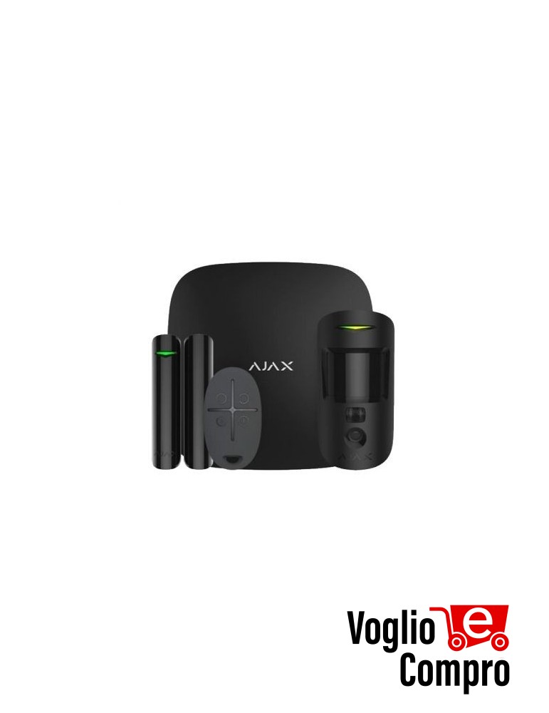 AJAX StarterKit Cam Plus NERO (Hub 2 Plus + MotionCam + DoorProtect + SpaceControl) 38175