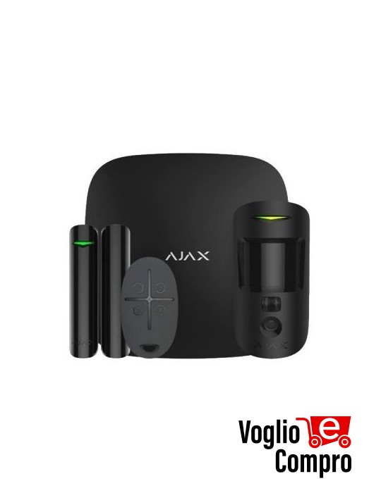 AJAX StarterKit Cam Plus NERO (Hub 2 Plus + MotionCam + DoorProtect + SpaceControl) 38175