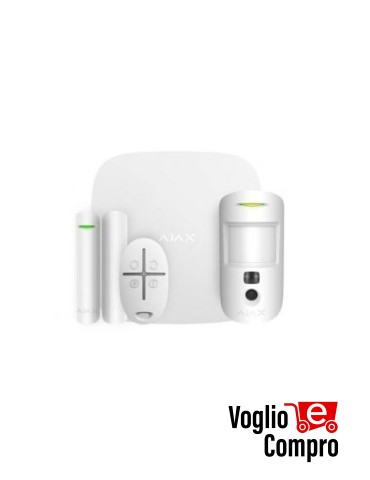 AJAX StarterKit Cam Plus BIANCO (Hub 2 Plus + MotionCam + DoorProtect + SpaceControl) 38174