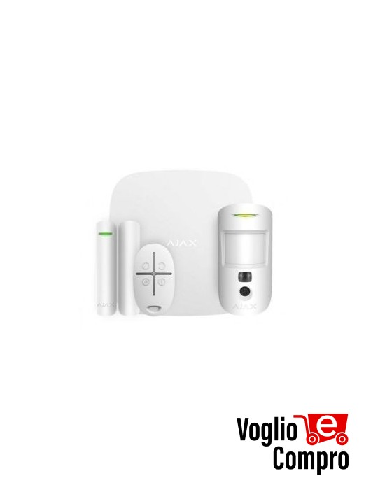 AJAX StarterKit Cam Plus BIANCO (Hub 2 Plus + MotionCam + DoorProtect + SpaceControl) 38174