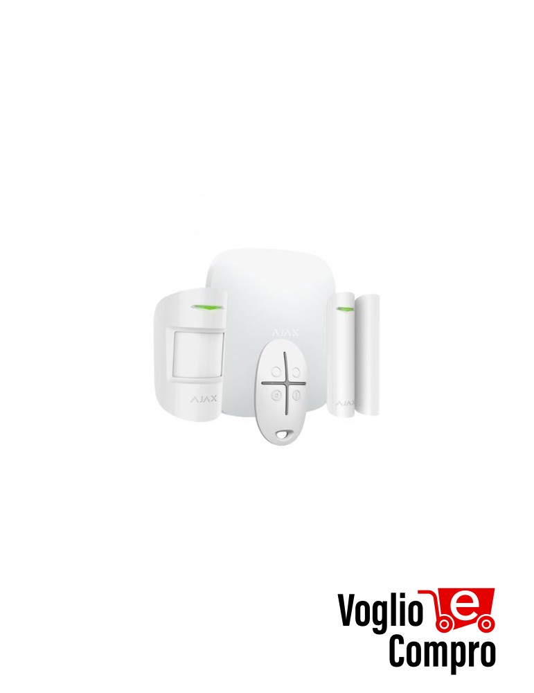 AJAX StarterKit 4G BIANCO (Hub 2 4G+ MotionPtotect + DoorProtect + SpaceControl) 51174