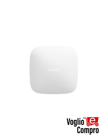 AJAX Hub Plus Jeweller BIANCO Centrale di controllo avanzata (3G/2G 2xSIM,Wi-Fi, Ethernet) 38247