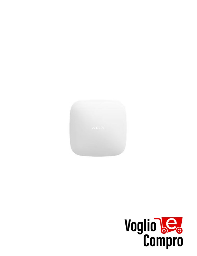 AJAX Hub Plus Jeweller BIANCO Centrale di controllo avanzata (3G/2G 2xSIM,Wi-Fi, Ethernet) 38247