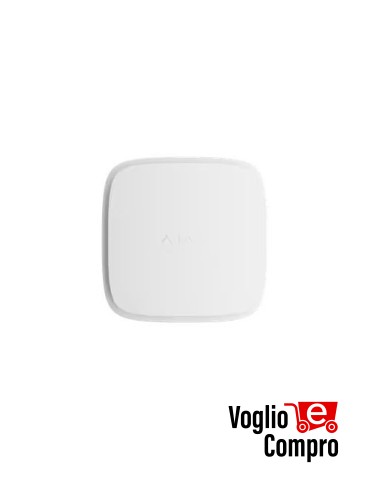 AJAX FireProtect 2 AC (Heat/Smoke/CO) Jeweller Rivelatore di fumo calore e CO BIANCO 60834