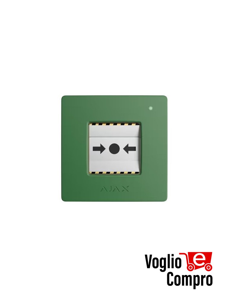 AJAX ManualCallPoint Jeweller Pulsante wireless VERDE 87639