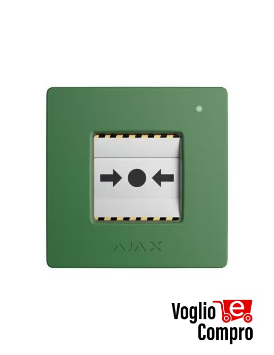 AJAX ManualCallPoint Jeweller Pulsante wireless VERDE 87639