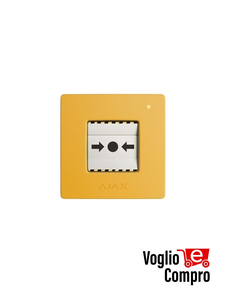 AJAX ManualCallPoint Jeweller Pulsante wireless GIALLO 87651