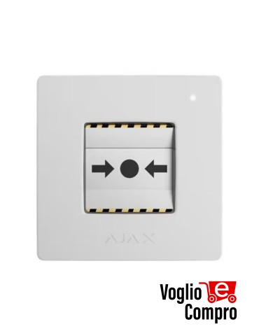 AJAX ManualCallPoint Jeweller Pulsante wireless BIANCO 87645