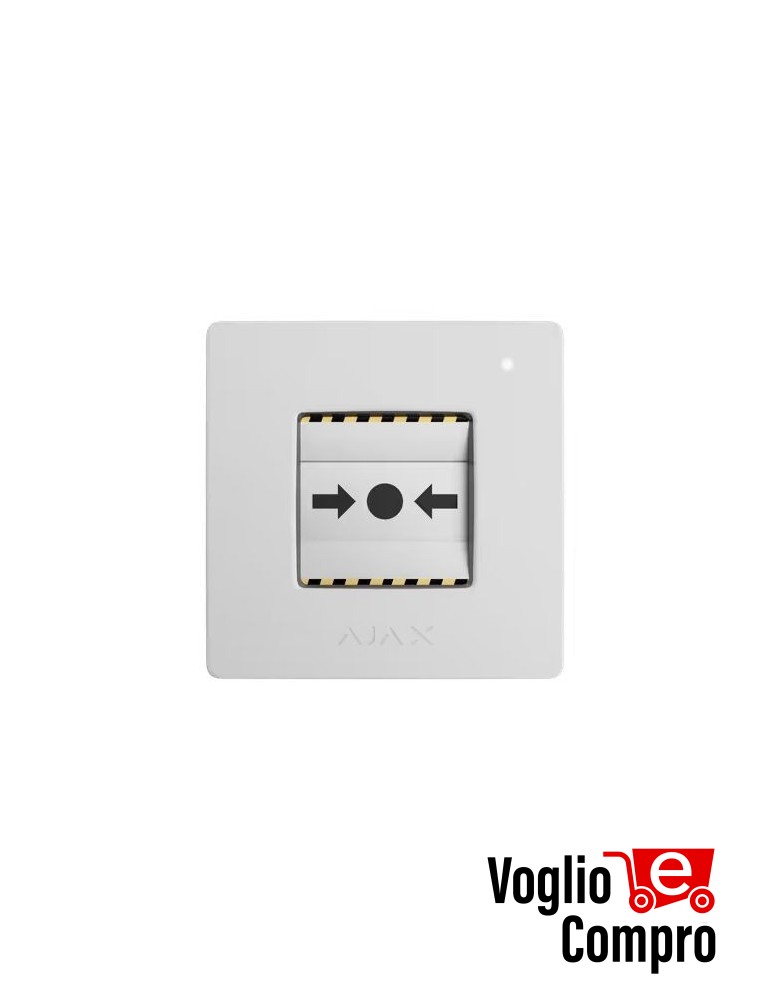 AJAX ManualCallPoint Jeweller Pulsante wireless BIANCO 87645