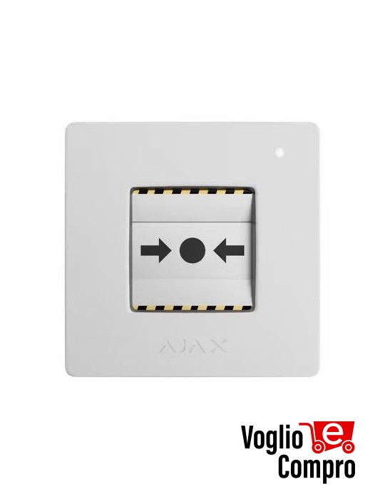 AJAX ManualCallPoint Jeweller Pulsante wireless BIANCO 87645