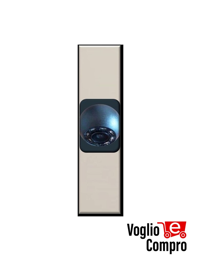 SENSORE FRUTTO DA INCASSO TELECAMERA COLORI + IR H2 BTICINO SPY H2 NOW SABBIA 210206S