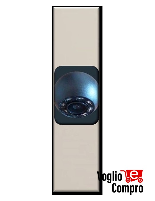 SENSORE FRUTTO DA INCASSO TELECAMERA COLORI + IR H2 BTICINO SPY H2 NOW SABBIA 210206S