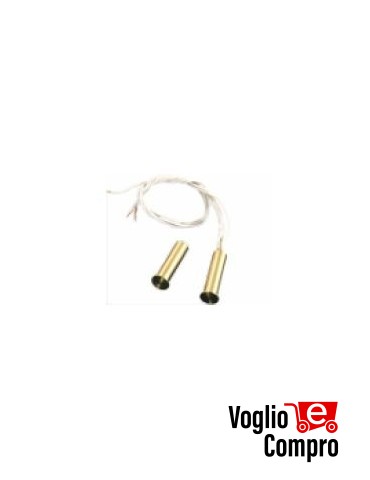 Contatto magnetico in ottone forma cilindrica installazione ad incasso a scomparsa