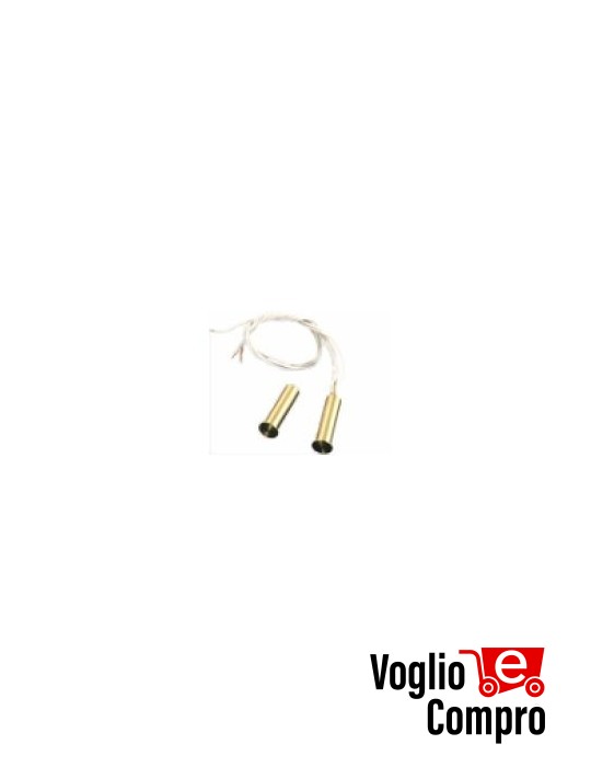 Contatto magnetico in ottone forma cilindrica installazione ad incasso a scomparsa
