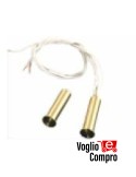 Contatto magnetico in ottone forma cilindrica installazione ad incasso a scomparsa