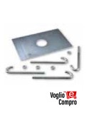 Base di ancoraggio 163687 (1 set incluso con NUUR4) accessorio KING GATES NUUR4