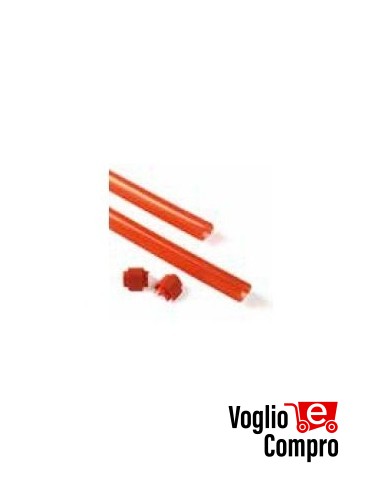 Gomma protettiva rossa (9 pz. da 1 m) ACCESSORIO NUUR 163641