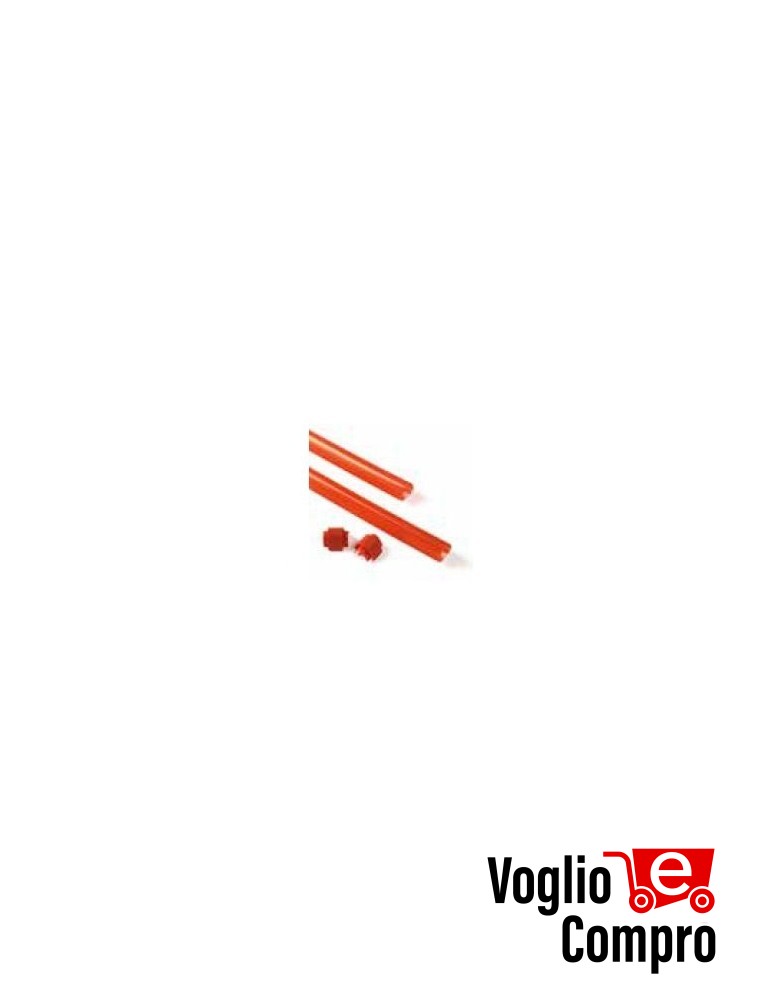 Gomma protettiva rossa (9 pz. da 1 m) ACCESSORIO NUUR 163641