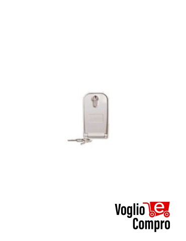 SBLO 700 Selettore a chiave in alluminio con pulsante di comando e leva di sblocco elettrofreno