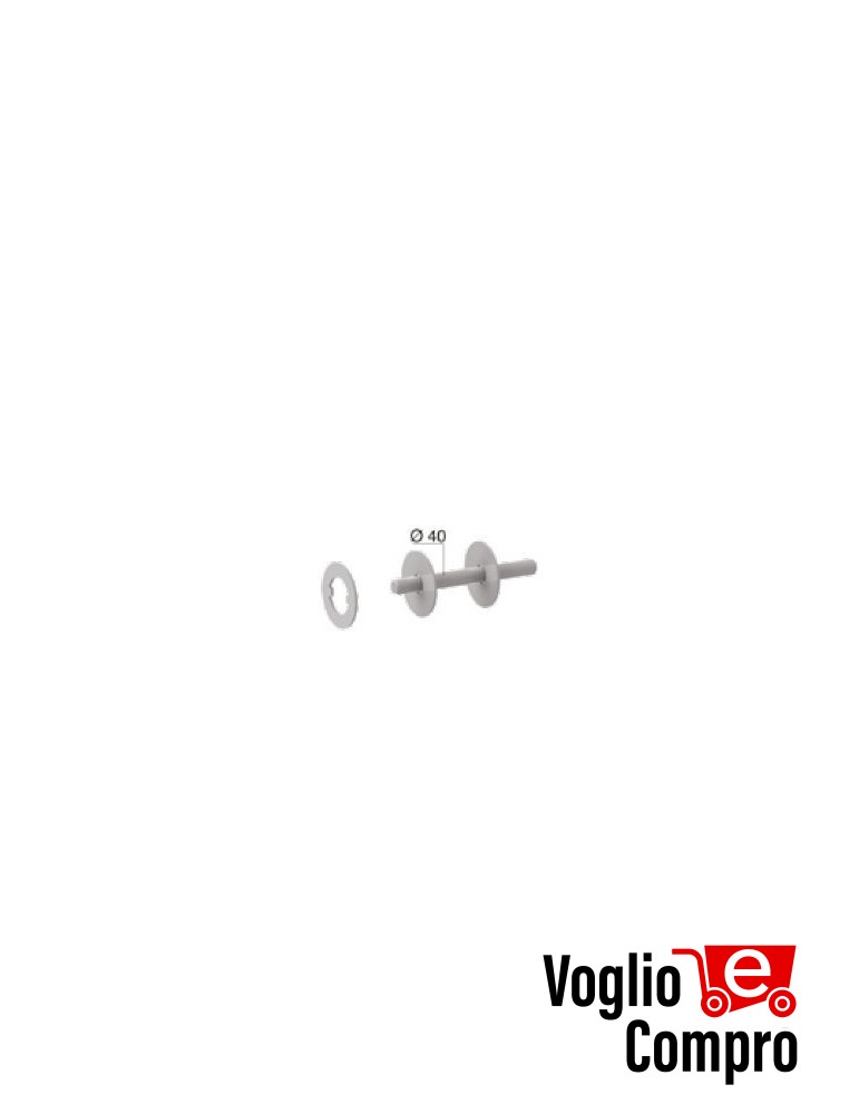 KIT ALBERO / FLANGIA MISURE EUROPEE IN mm Ø133 x 4 ACCESSORIO KING GATES RING XL