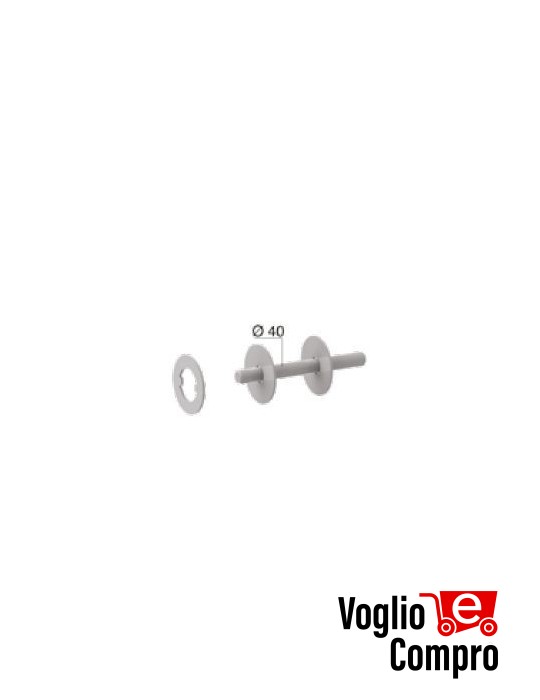 KIT ALBERO / FLANGIA MISURE EUROPEE IN mm Ø133 x 4 ACCESSORIO KING GATES RING XL