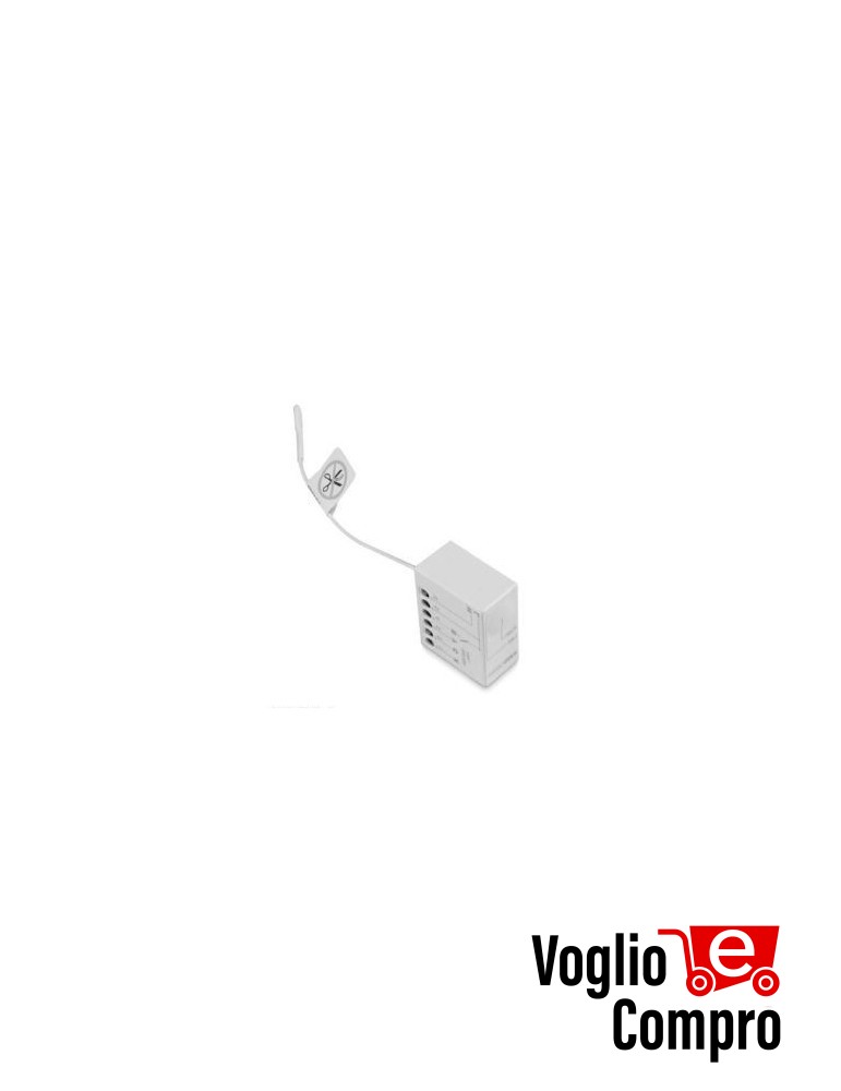 Centrale di comando miniaturizzata per 1 dispositivo 230 Vac max 1000 W con ricevitore radio e commutatore integrati