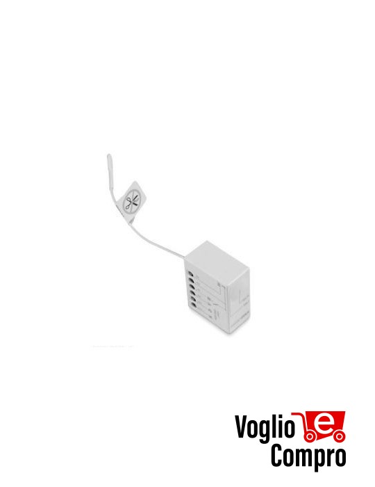 Centrale di comando miniaturizzata per 1 dispositivo 230 Vac max 1000 W con ricevitore radio e commutatore integrati
