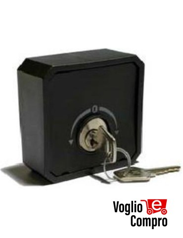 TEKNOS TSC1 SELETTORE A CHIAVE DA ESTERNO IN ABS CON RITORNO A MOLLA