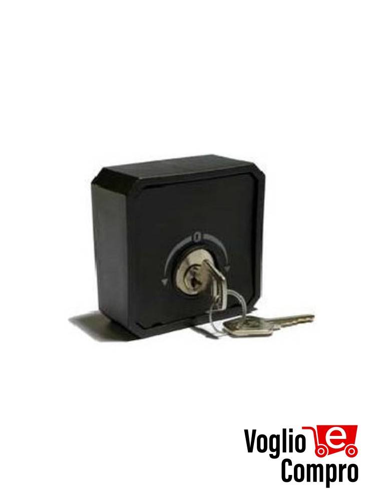 TEKNOS TSC1 SELETTORE A CHIAVE DA ESTERNO IN ABS CON RITORNO A MOLLA