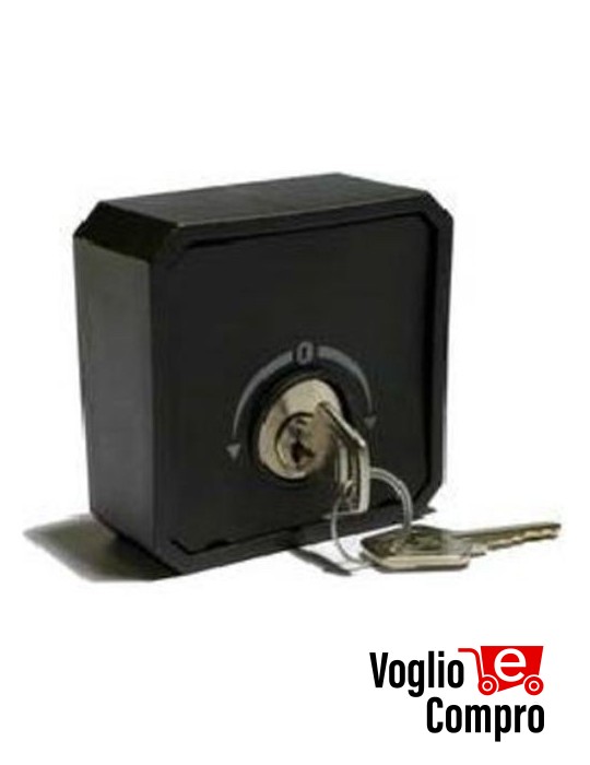 TEKNOS TSC1 SELETTORE A CHIAVE DA ESTERNO IN ABS CON RITORNO A MOLLA