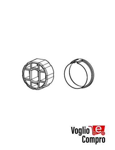 CORONA E PULEGGIA TONDO DIAMETRO 40MM x 1,5 PER MOTORE V2 TUBO TONDO