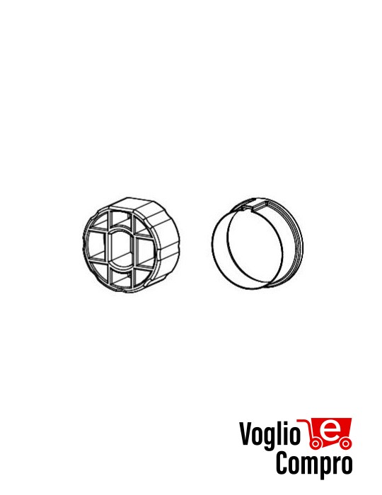 CORONA E PULEGGIA TONDO DIAMETRO 40MM x 1,5 PER MOTORE V2 TUBO TONDO