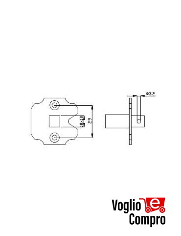 Adattatore per le staffe da parete accessorio per motoriduttori tubolari v2 163488