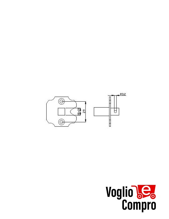 Adattatore per le staffe da parete accessorio per motoriduttori tubolari v2 163488
