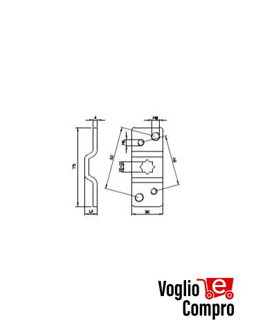 Staffa da parete accessorio per motoriduttori tubolari v2 163509