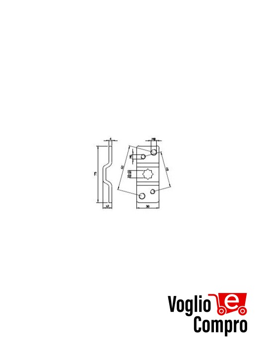 Staffa da parete accessorio per motoriduttori tubolari v2 163509