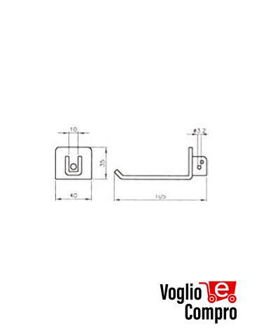 Staffa da parete accessorio per motoriduttori tubolari v2 163477