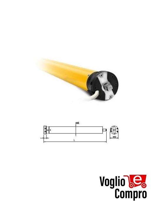 MOTORE TUBOLARE D 45mm 50Nm - 5 rpm V2 MATIXSRP50 FINECORSA MECCANICO E RICEVITORE RADIO INTEGRATO