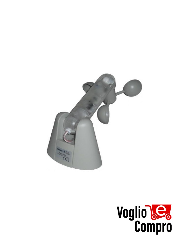 ANEMOMETRO TEKNOS TSBN SENSORE VIA RADIO 433,92Mhz PER VENTO INFRAROSSI PER SOLE