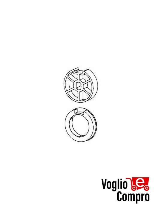 CORONA E PULEGGIA DEPRAT DIAMETRO 89MM ACCESSORI PER MOTORIDUTTORI TUBOLARI MATIX 80/120 NM V2