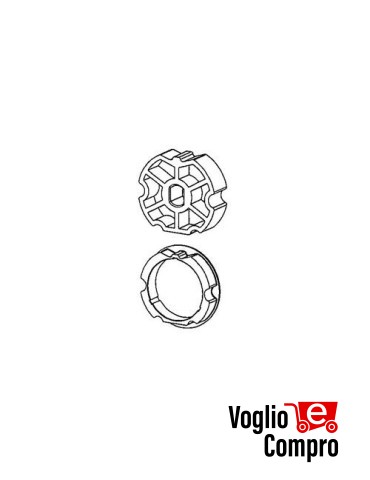 CORONA E PULEGGIA Y36 DIAMETRO 80MM ACCESSORI PER MOTORIDUTTORI TUBOLARI MATIX 80/120 NM V2