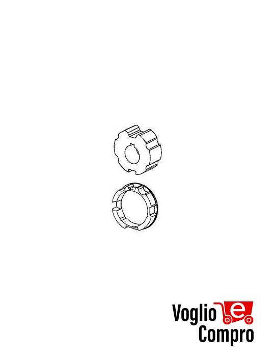 PULEGGIA  E CORONA  OGIVA DIAMETRO 78mm PER MOTORIDUTTORI TUBOLARI MATIX 80/120 NM V2