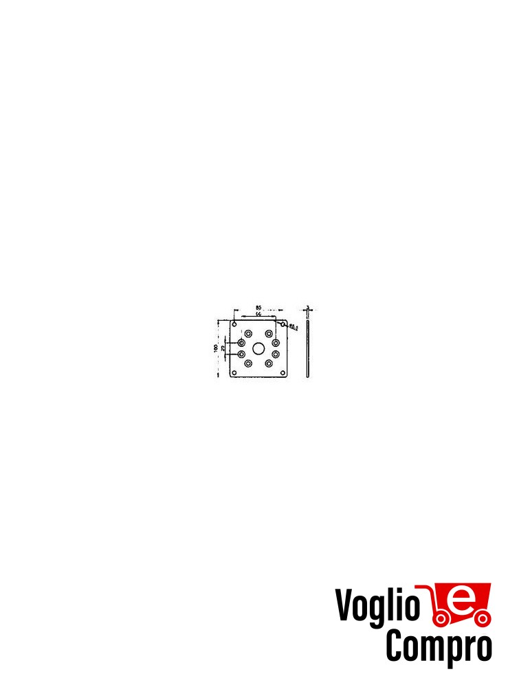 ART.3099 Staffa da parete per motoriduttori tubolari Ø55 v2 163484