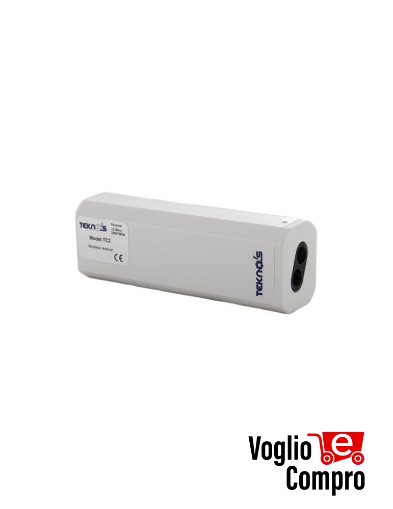 CENTRALE COMANDO TC2 PER TUTTI I TRASMETTITORI TEKNOS RICEVITORE RADIO 433,92Mhz