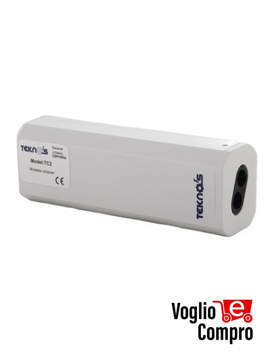 CENTRALE COMANDO TC2 PER TUTTI I TRASMETTITORI TEKNOS RICEVITORE RADIO 433,92Mhz