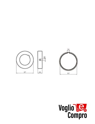 CORONA E PULEGGIA  Ø 101.6ACCESSORIO PER MOTORIDUTTORI TUBOLARI V2 MATIXM300