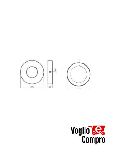 CORONA E PULEGGIA Ø 133 ACCESSORIO PER MOTORIDUTTORI TUBOLARI V2 MATIXM300