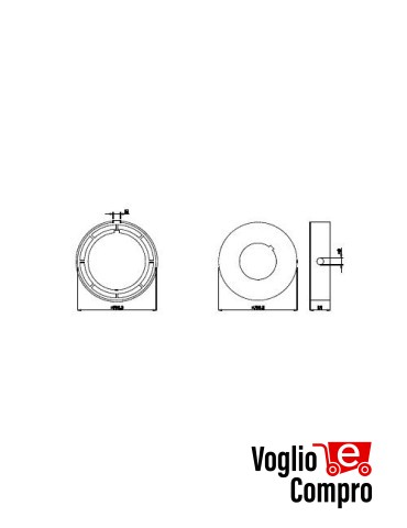 CORONA E PULEGGIA Ø 168 ACCESSORIO PER MOTORIDUTTORI TUBOLARI V2 MATIXM550