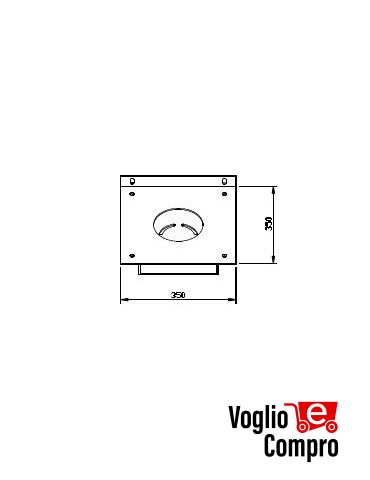 PIASTRA CON CASSETTO ACCESSORIO PER MOTORIDUTTORI TUBOLARI V2 MATIXM550