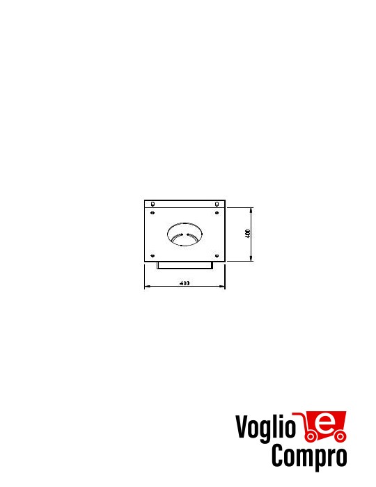 PIASTRA CON CASSETTO COMPATIBILE CON 163513 ACCESSORIO PER MOTORIDUTTORI TUBOLARI V2 MATIXM550 163519